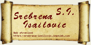 Srebrena Isailović vizit kartica